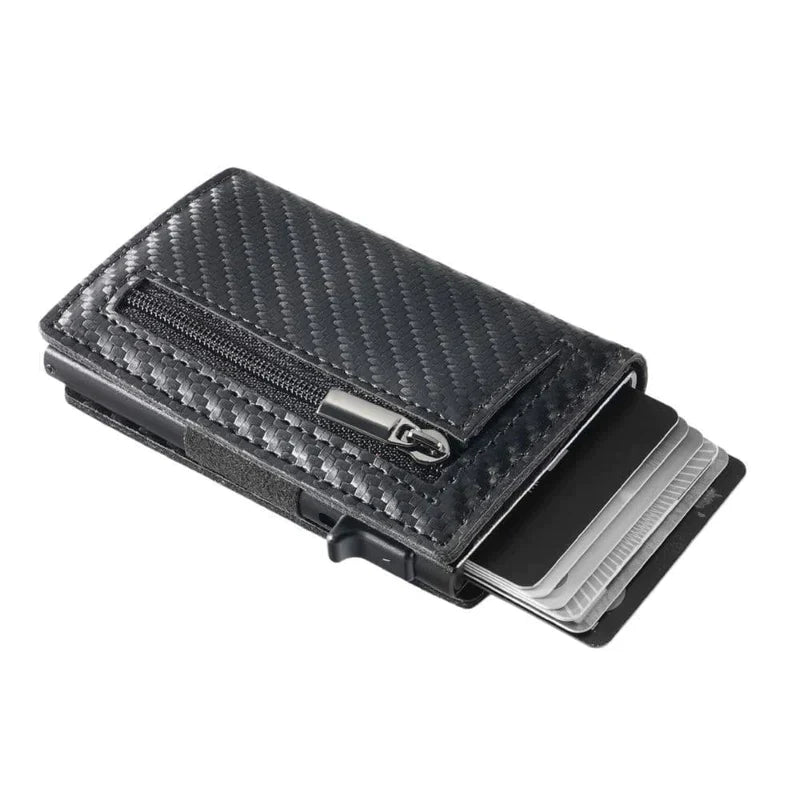 Lucas – Slim RFID Blocking Wallet with Quick Card Access and Zipper Pocket for Essentials