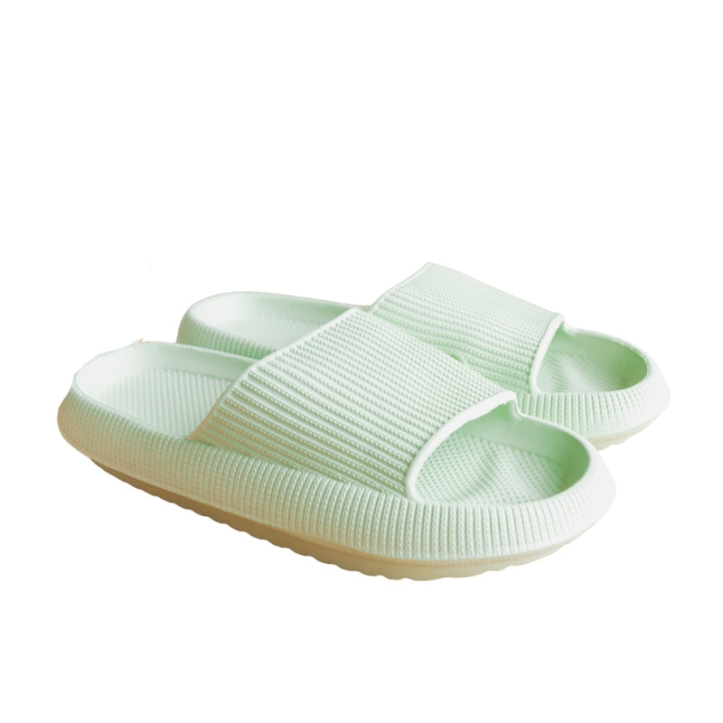 Lina – Open Slippers with Thick Flat Sole and Lightweight Design
