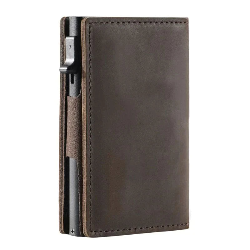 Lucas – Slim RFID Blocking Wallet with Quick Card Access and Zipper Pocket for Essentials