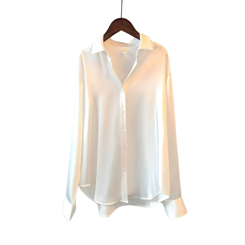 Selvia – Elegant Button Down Shirt With Long Sleeves and Comfortable Fit