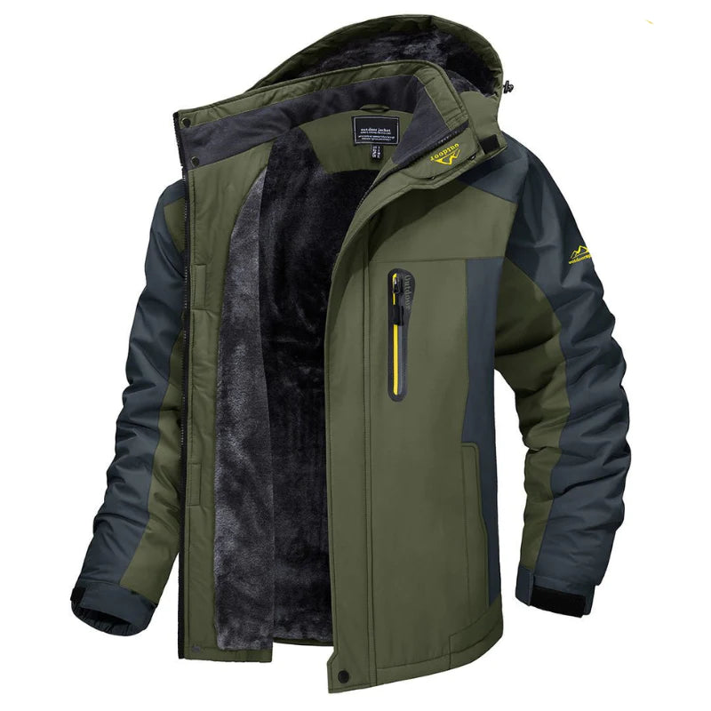 Jason – Waterproof Insulated Winter Jacket with Multiple Zipper Pockets