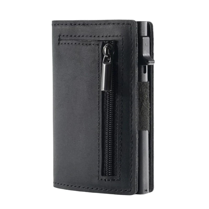 Lucas – Slim RFID Blocking Wallet with Quick Card Access and Zipper Pocket for Essentials