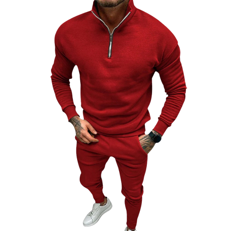 Ralph - Casual Set With Half Zip And Elasticated Cuffs