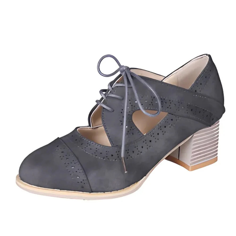 Sophia – Pointed Toe Heels with Suede Finish and Cushioned Insole
