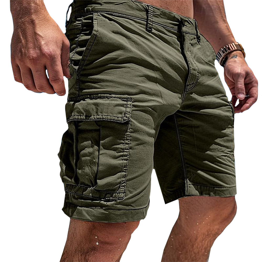 James – Lightweight Cotton Cargo Shorts with Multiple Pockets