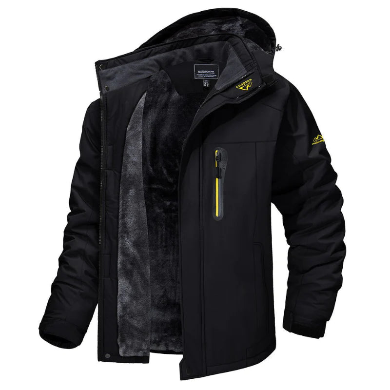 Jason – Waterproof Insulated Winter Jacket with Multiple Zipper Pockets