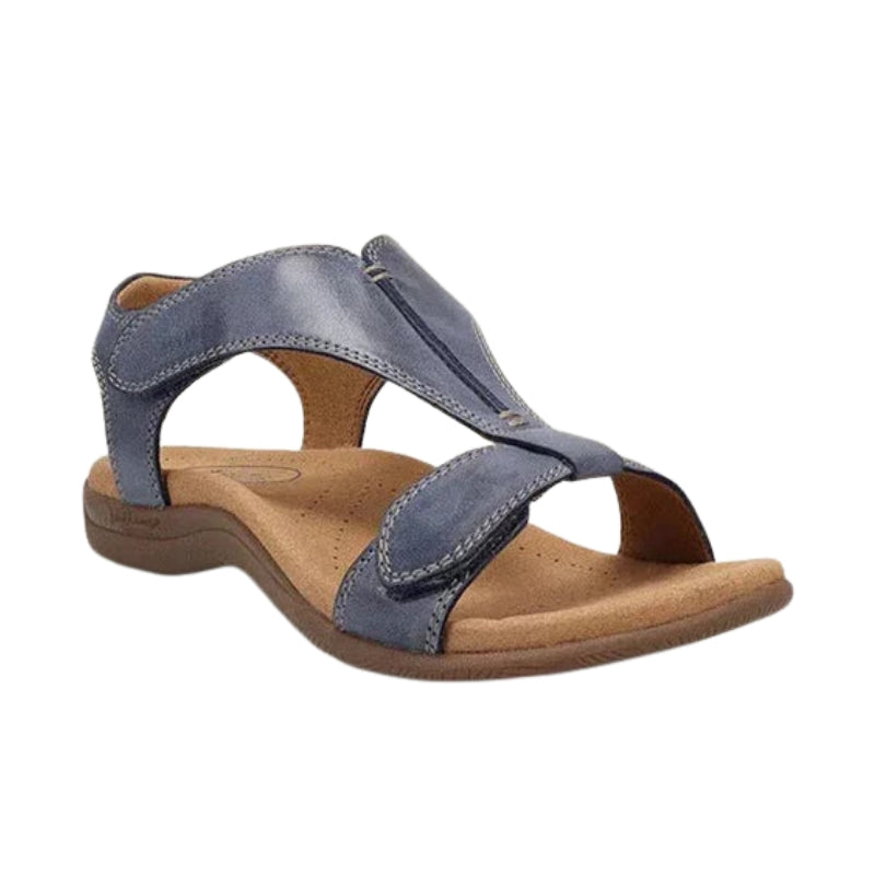 Arlo – Contemporary Open Toe Sandals with Adjustable Velcro Strap