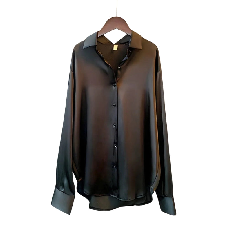 Selvia – Elegant Button Down Shirt With Long Sleeves and Comfortable Fit