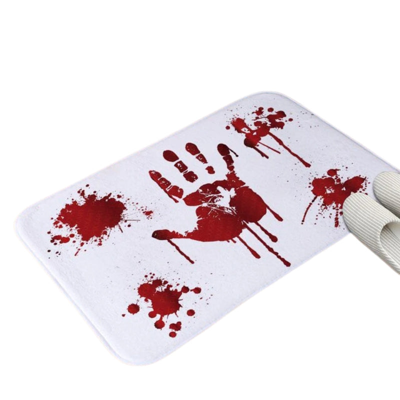 BloodPrint – Thermochromic Halloween Rug with Water-Activated Footprints