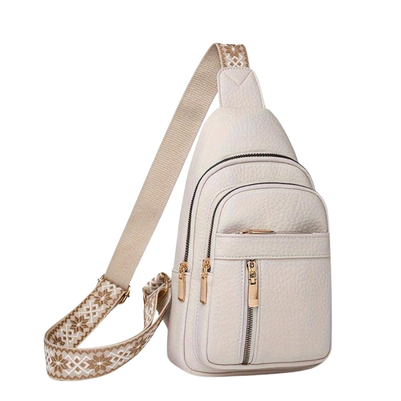 Sylvara – Crossbody Bag with Wide Adjustable Strap and Multiple Zippered Pockets