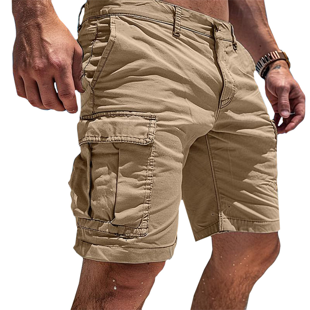 James – Lightweight Cotton Cargo Shorts with Multiple Pockets