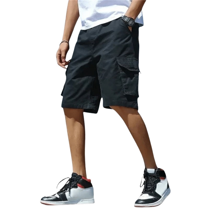 Lucas – Modern Casual Cargo Shorts with Adjustable Waist and Multiple Pockets