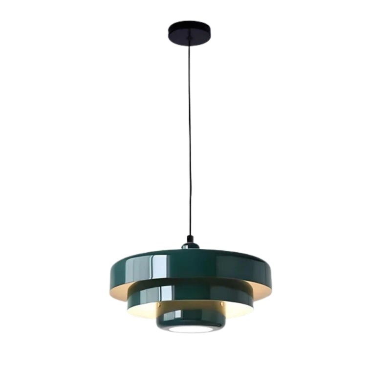 HaloNest – Modern Disc Pendanr Light with Adjustable Height for Cozy Ambiance