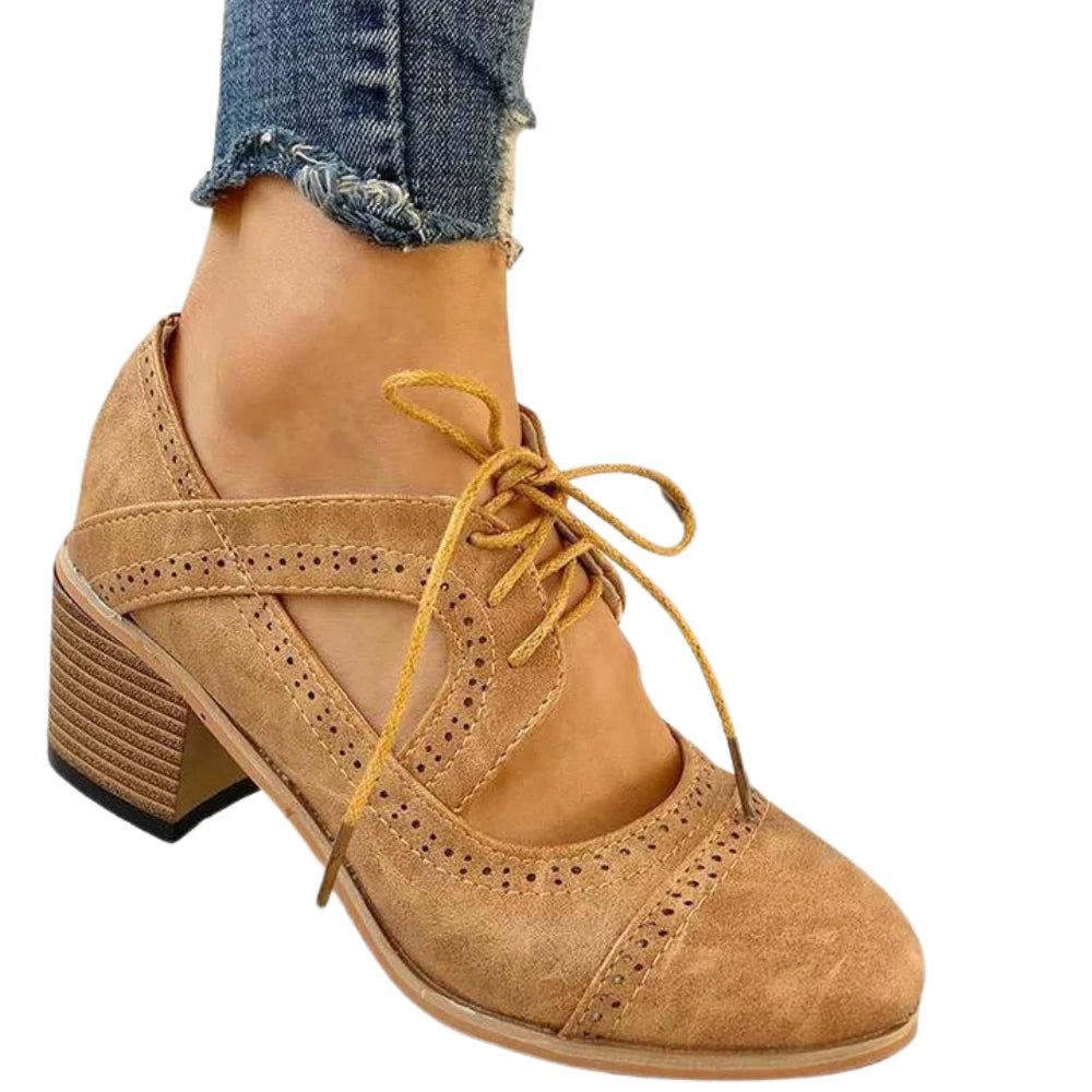 Sophia – Pointed Toe Heels with Suede Finish and Cushioned Insole