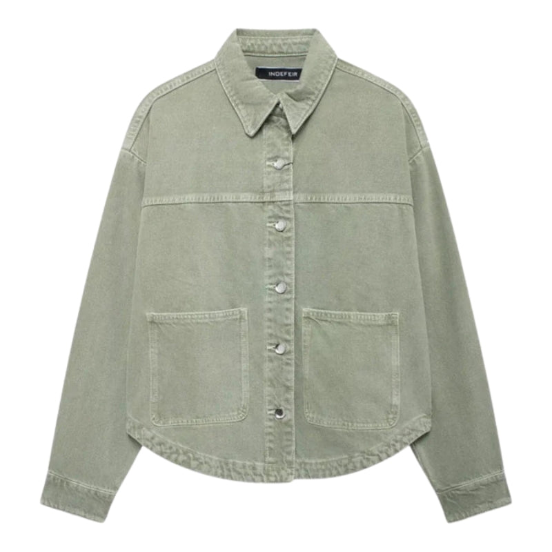 Reese – Relaxed Fit Denim Jacket with Front Pockets