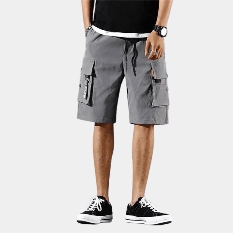 Lucas – Modern Casual Cargo Shorts with Adjustable Waist and Multiple Pockets