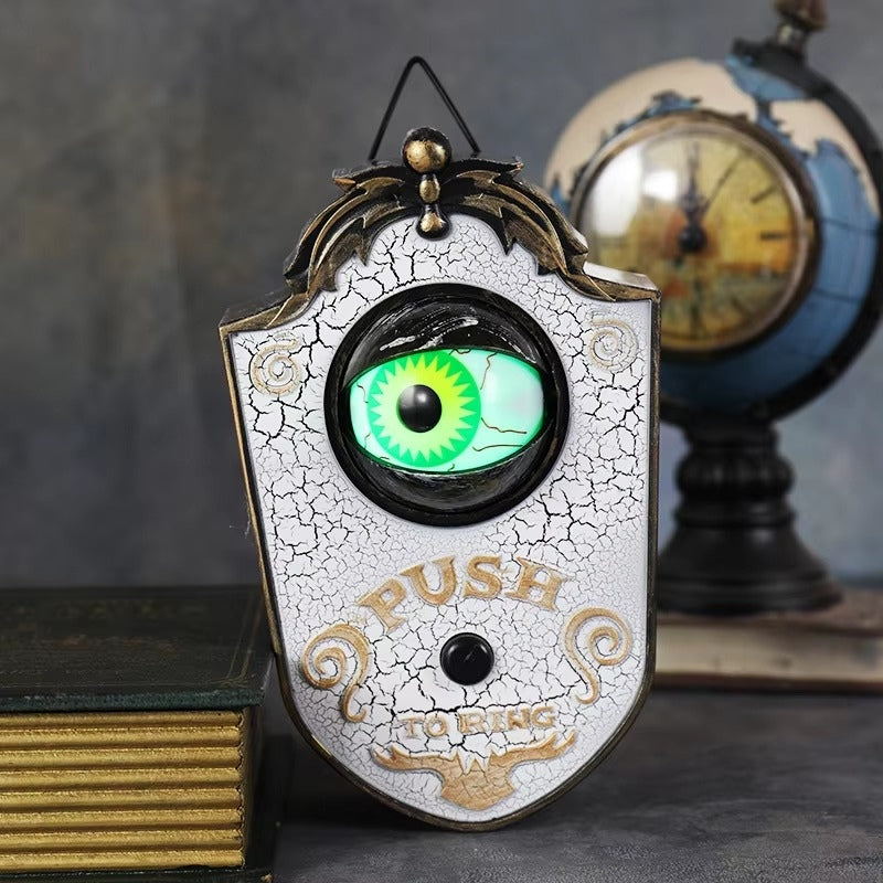 CreepoGlow - Halloween Spider Doorbell With Light And Sound Effects