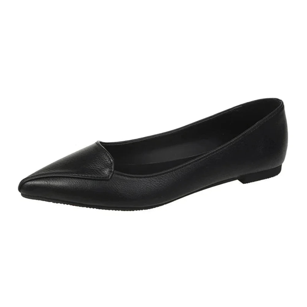 Mila – Pointed Toe Flats with Slip-On Design