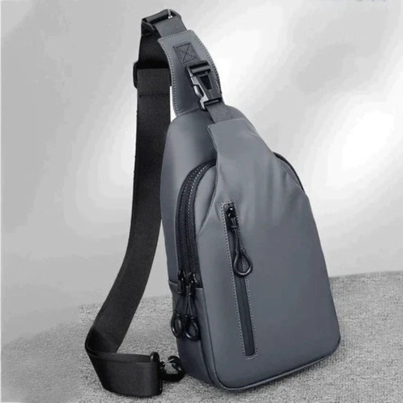 CarryEase – Waterproof Crossbody Bag with USB Port and Multiple Compartments