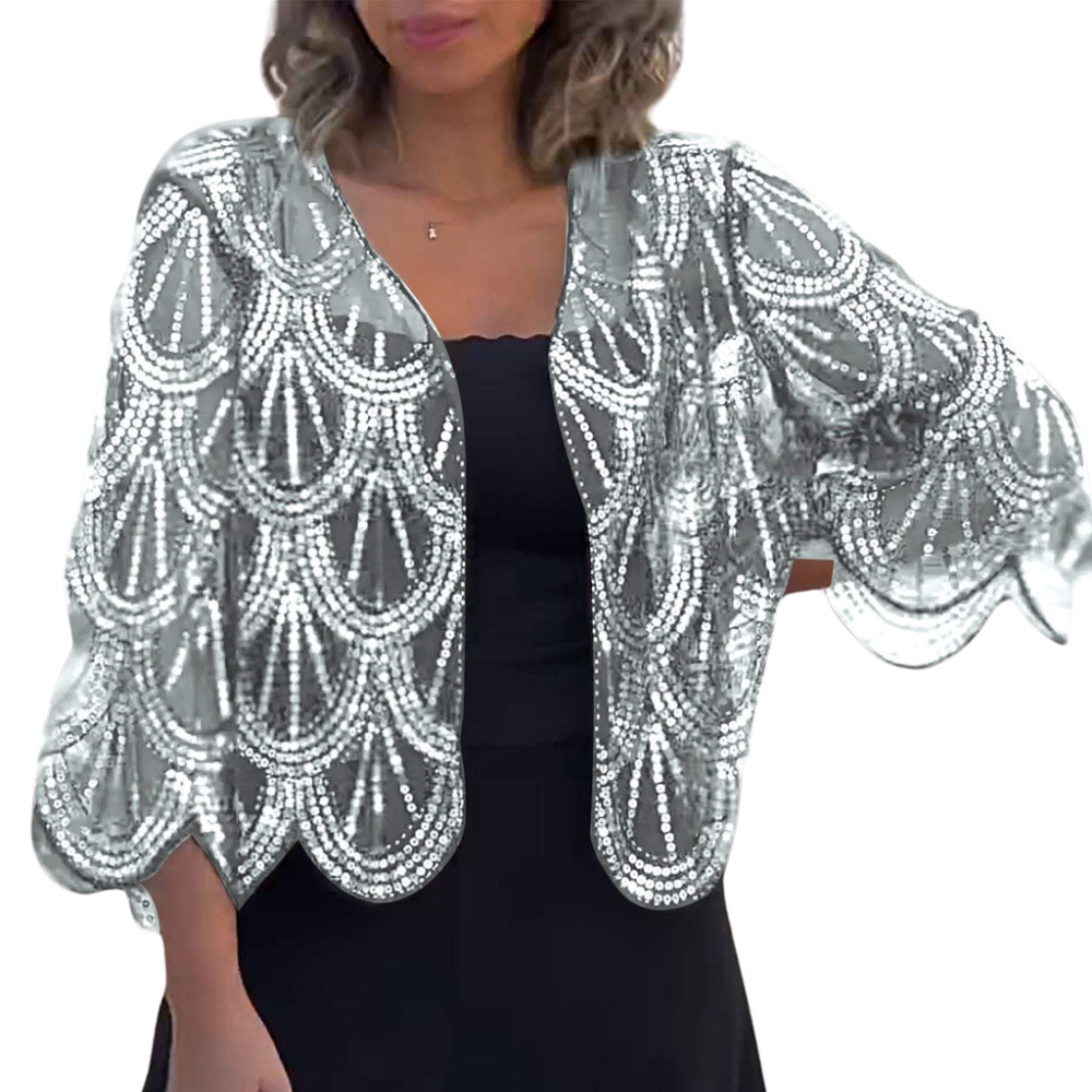 Johanna – Short Sleeve Open Front Cardigan with Relaxed Fit