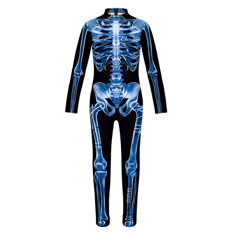 BoneFlex – Skeleton Bodysuit with X-Ray Print and Concealed Zipper