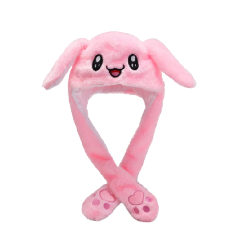 EarEase – Plush Bunny Hat with Movable Ears and LED Lighting