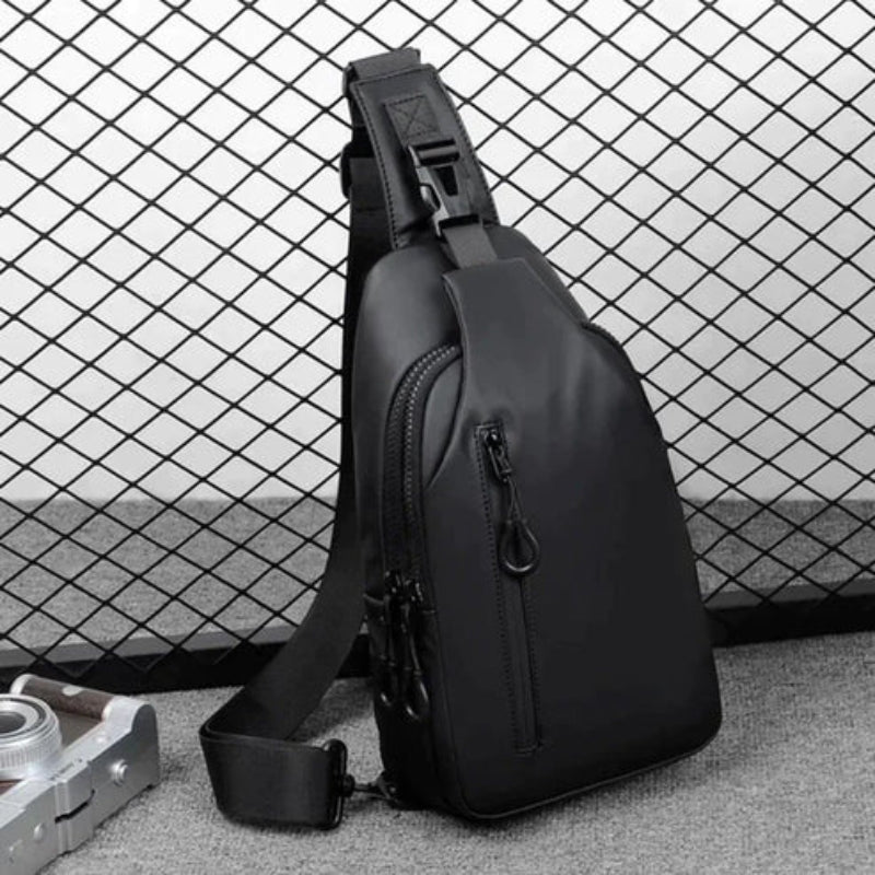 CarryEase – Waterproof Crossbody Bag with USB Port and Multiple Compartments