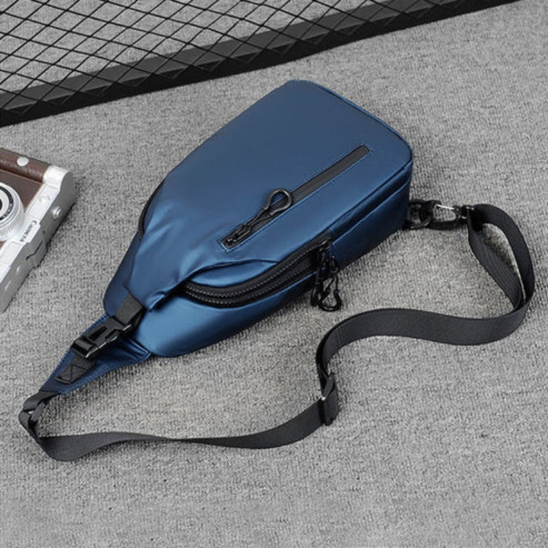 CarryEase – Waterproof Crossbody Bag with USB Port and Multiple Compartments