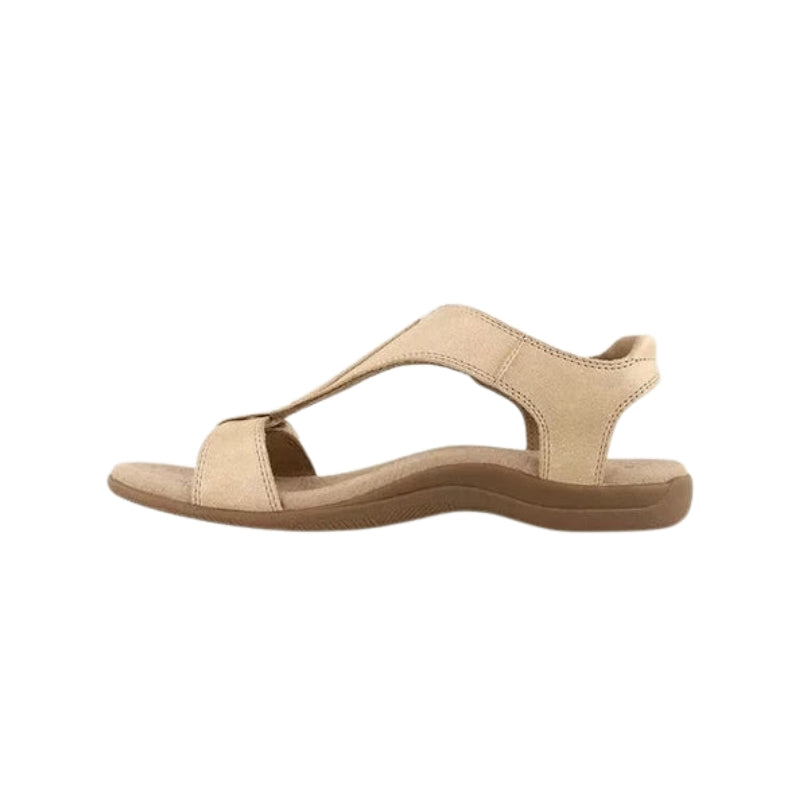 Arlo – Contemporary Open Toe Sandals with Adjustable Velcro Strap