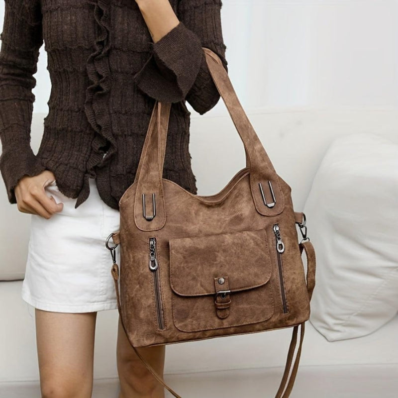 Selvina – Shoulder Bag with Adjustable Strap and Zippered Pocket