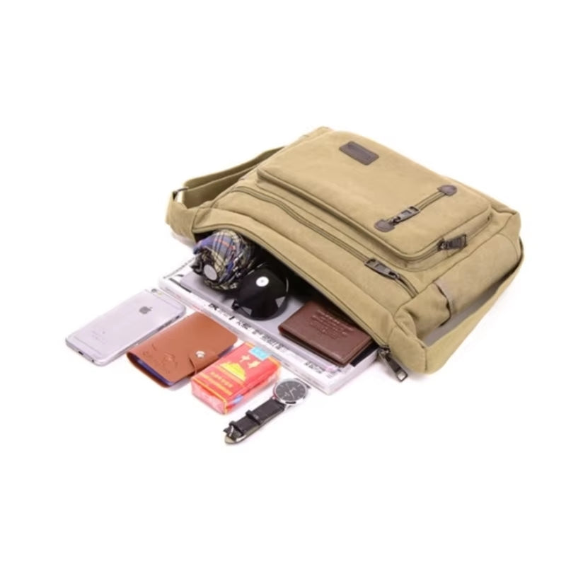 UrbanVoy – Water-Repellent Shoulder Bag With Adjustable Strap and Multiple Pockets