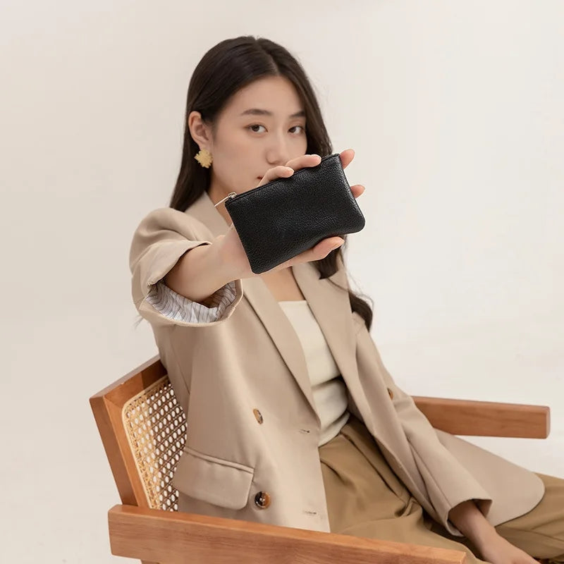 Selene - PU Mini Pouch with Zipper Closure