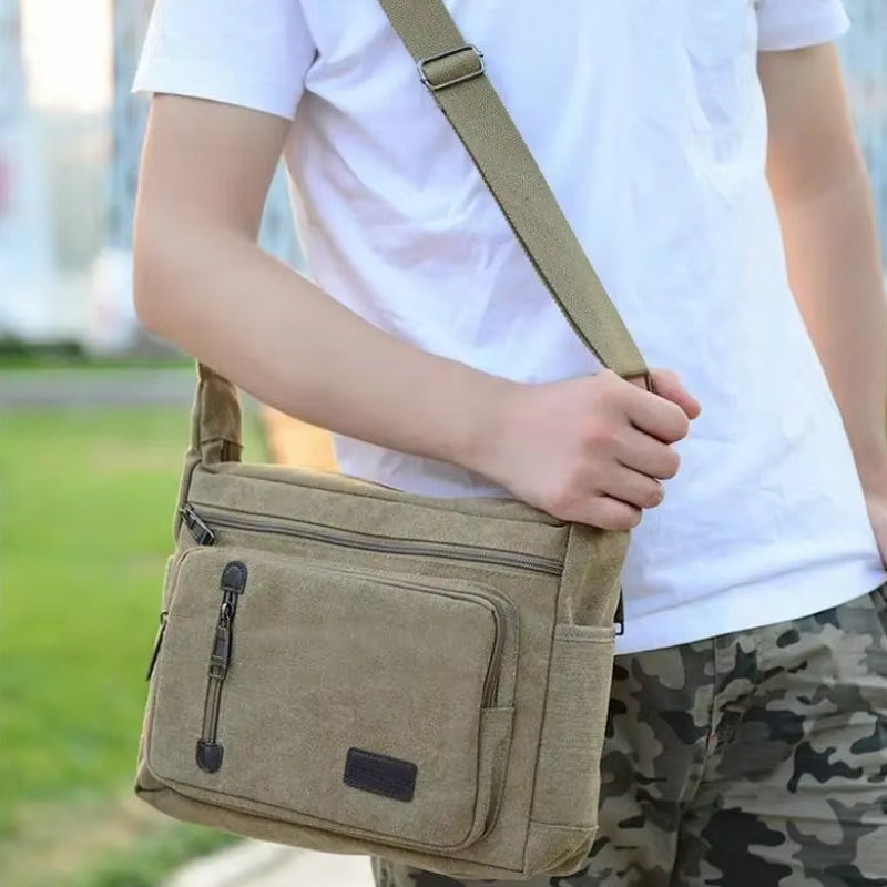 UrbanVoy – Water-Repellent Shoulder Bag With Adjustable Strap and Multiple Pockets