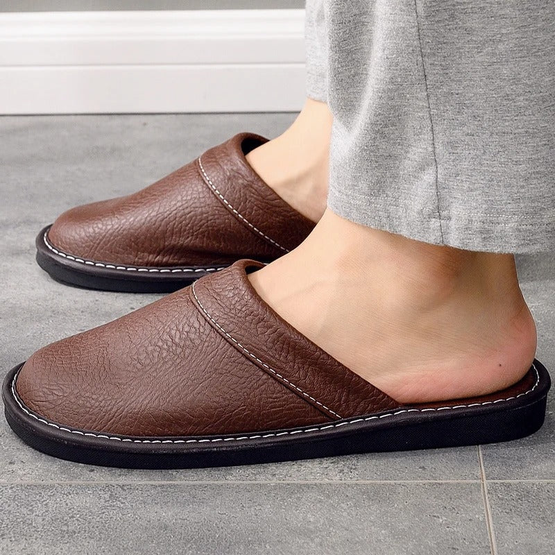 Helene – Flat Sole Slippers with Open Back