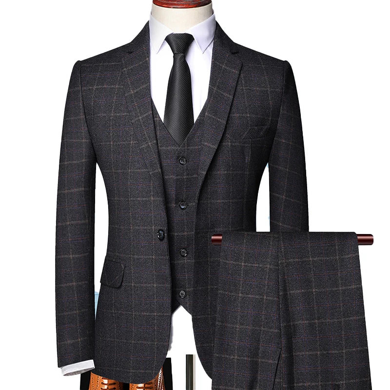 Nicolas - Three-Piece Suit With Blazer, Trousers And Waistcoat