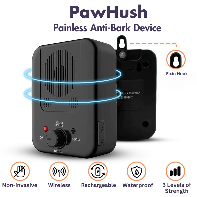 PawHush – USB Powered Bark Control Device with Safe Ultrasonic Sound Technology