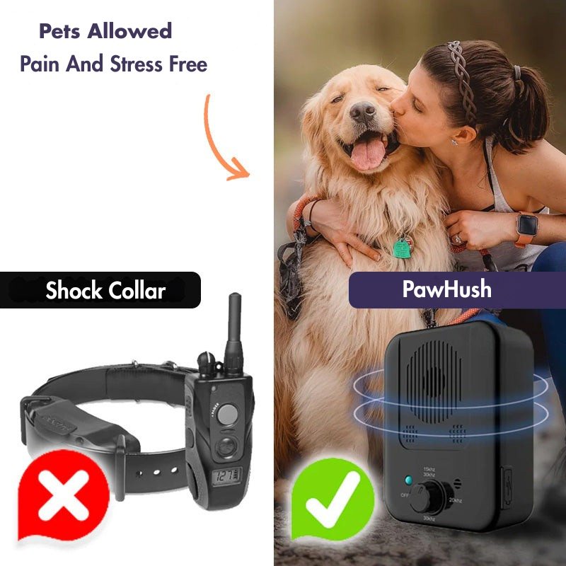 PawHush – USB Powered Bark Control Device with Safe Ultrasonic Sound Technology