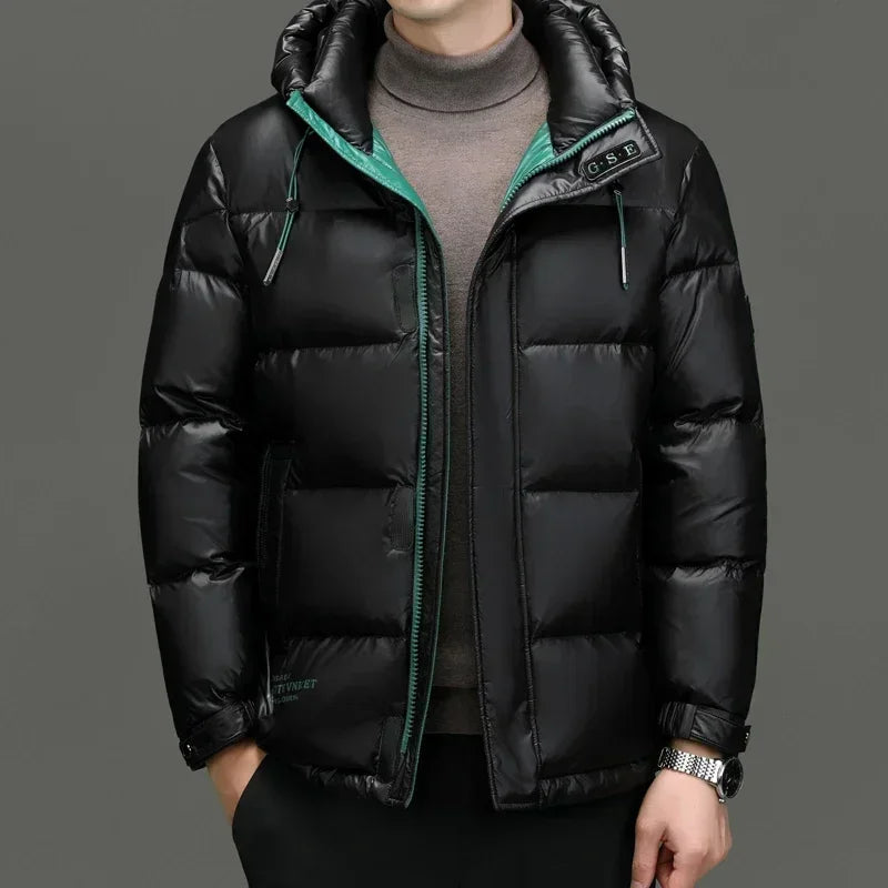 Orvion – Hooded Down Jacket With Extended Length