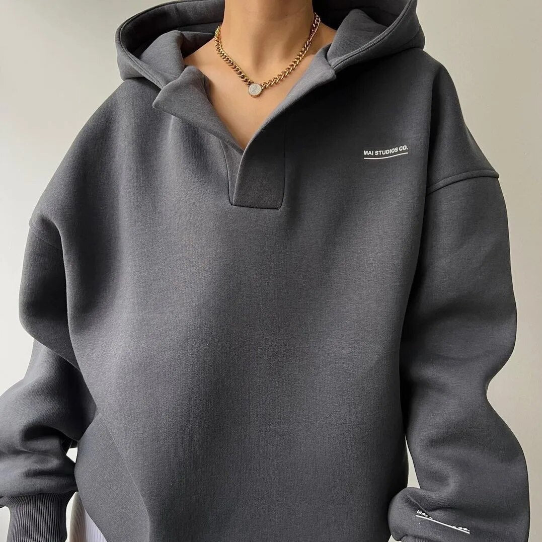 Maya – Oversized Hoodie With Drop Shoulder Design