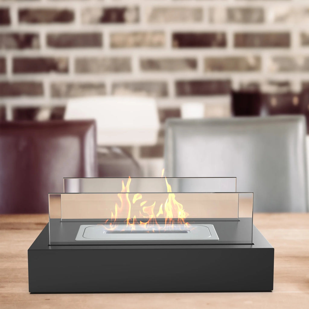 HearthLite – Stylish Portable Outdoor Wood Stove with Smoke-Reducing Glass Panels