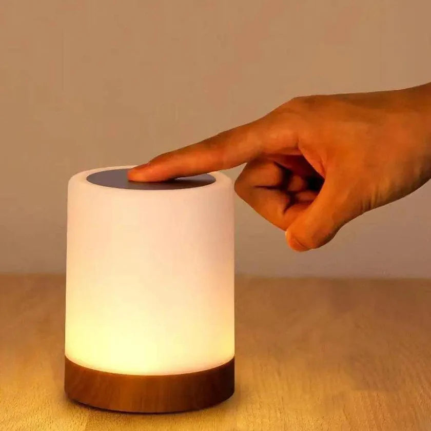 GlowPod – Rechargeable Touch Lamp with Adjustable Brightness and Sleek Rounded Design