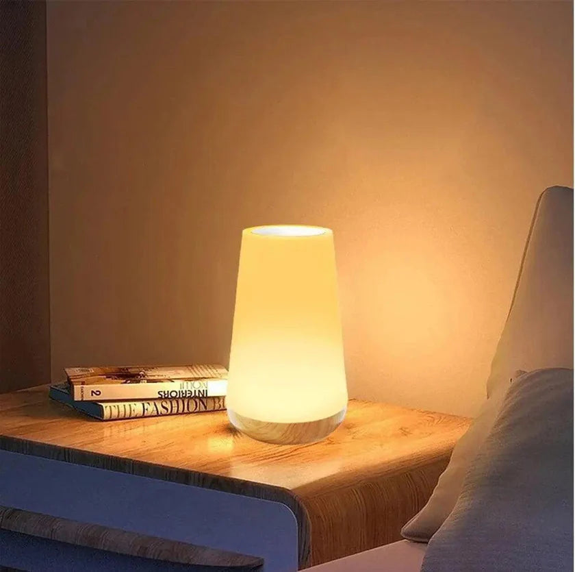 GlowPod – Rechargeable Touch Lamp with Adjustable Brightness and Sleek Rounded Design