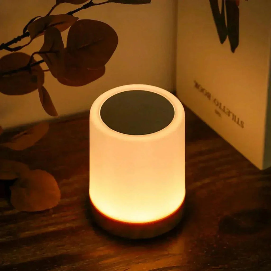 GlowPod – Rechargeable Touch Lamp with Adjustable Brightness and Sleek Rounded Design