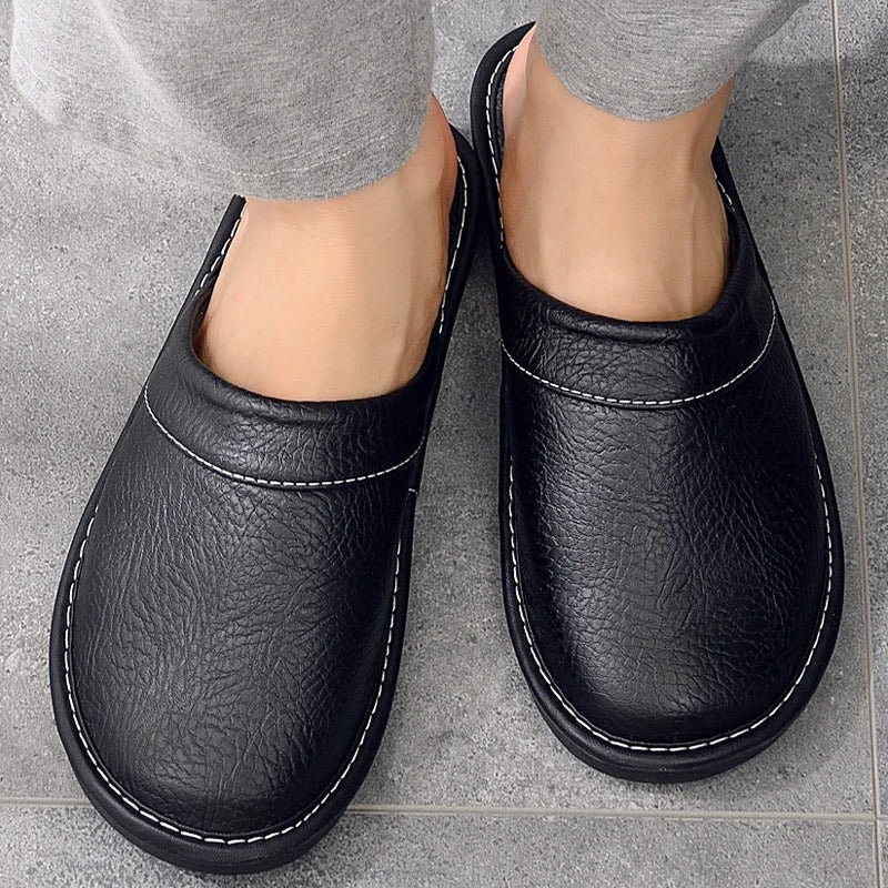 Helene – Flat Sole Slippers with Open Back