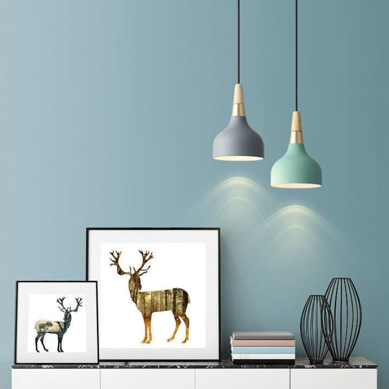 LumeArt – Modern Macaron Disc Pendant Lamp with Vibrant Colors