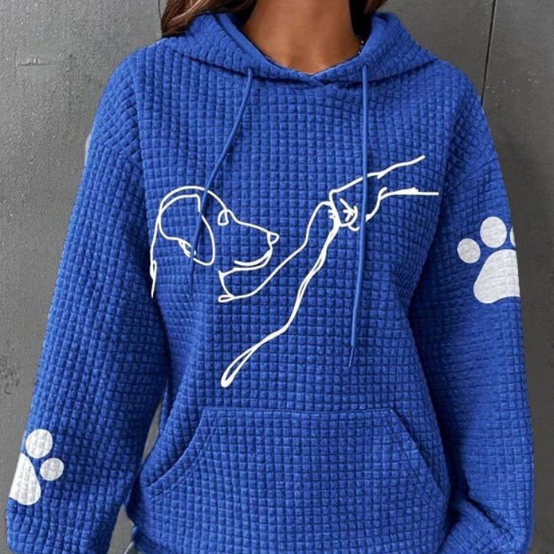 Canira – Hoodie With Dog Print Design