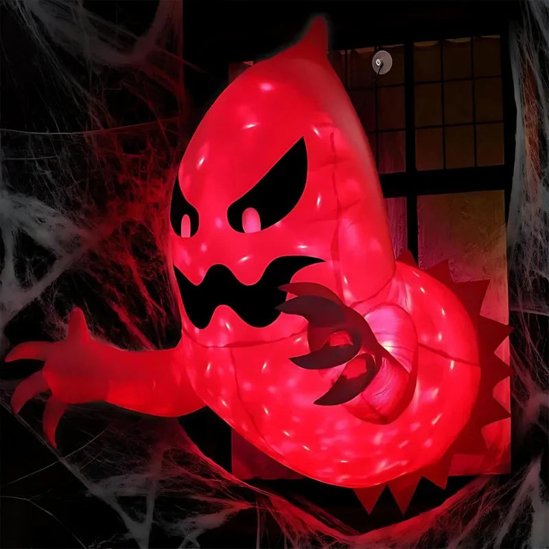 PhantomGlow – Inflatable LED Ghost with Color-Changing Light for Outdoor Halloween Decoration
