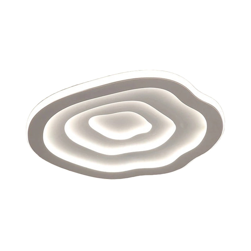 AquaLume – Modern Ceiling Lamp With Wave Pattern and Integrated LED