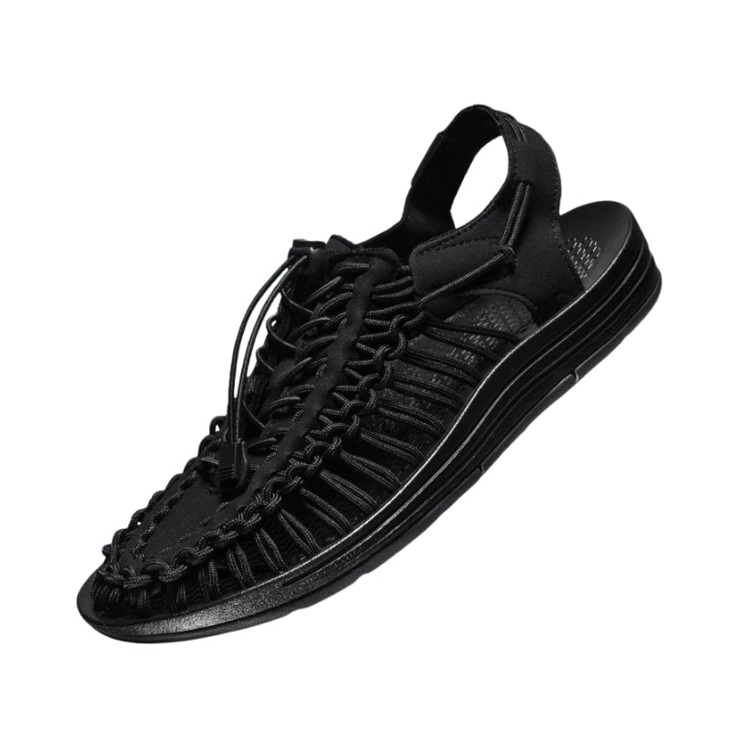 Adrian – Shoes with Woven Upper and Adjustable Ankle Strap
