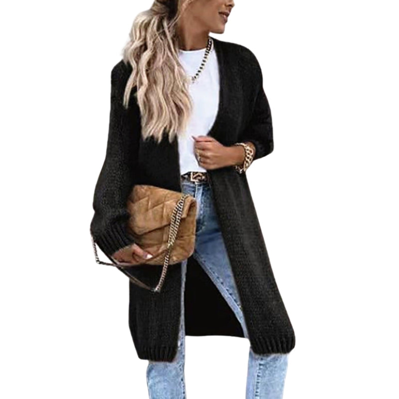 Hanna – Loose Fit Knitted Cardigan with Long Sleeves